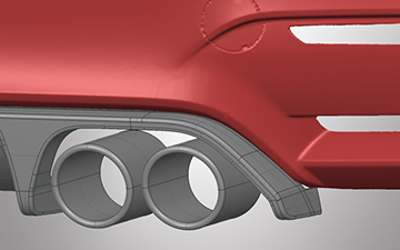 CAD-Design Diffusor für BMW M4